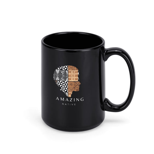 Amazing Native Black Ceramic Mug (15 oz)